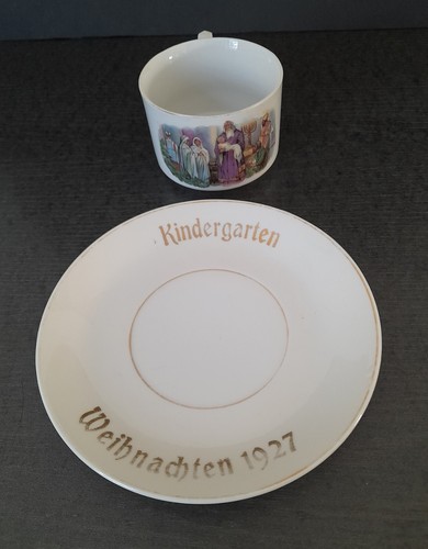 Alte kaffeetasse teller aus - ,