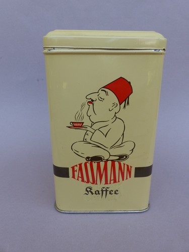 Alte blechdose fassmann kaffee - alte,