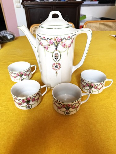 Alte kaffeekanne plus tassen - kaffeekanne,