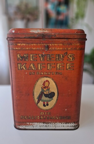 Alte kaffeedose blechdose - kaffeedose,
