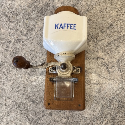 Alte kaffeemühle keramik - alte, keramik-holz