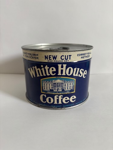 Alte kaffeedose white house - white,