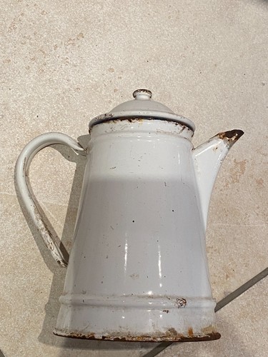 Alte emaille kaffeekanne - emaille,